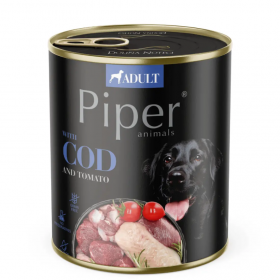 Консервирана храна за кучета Piper® Adult 800г с риба треска и домати